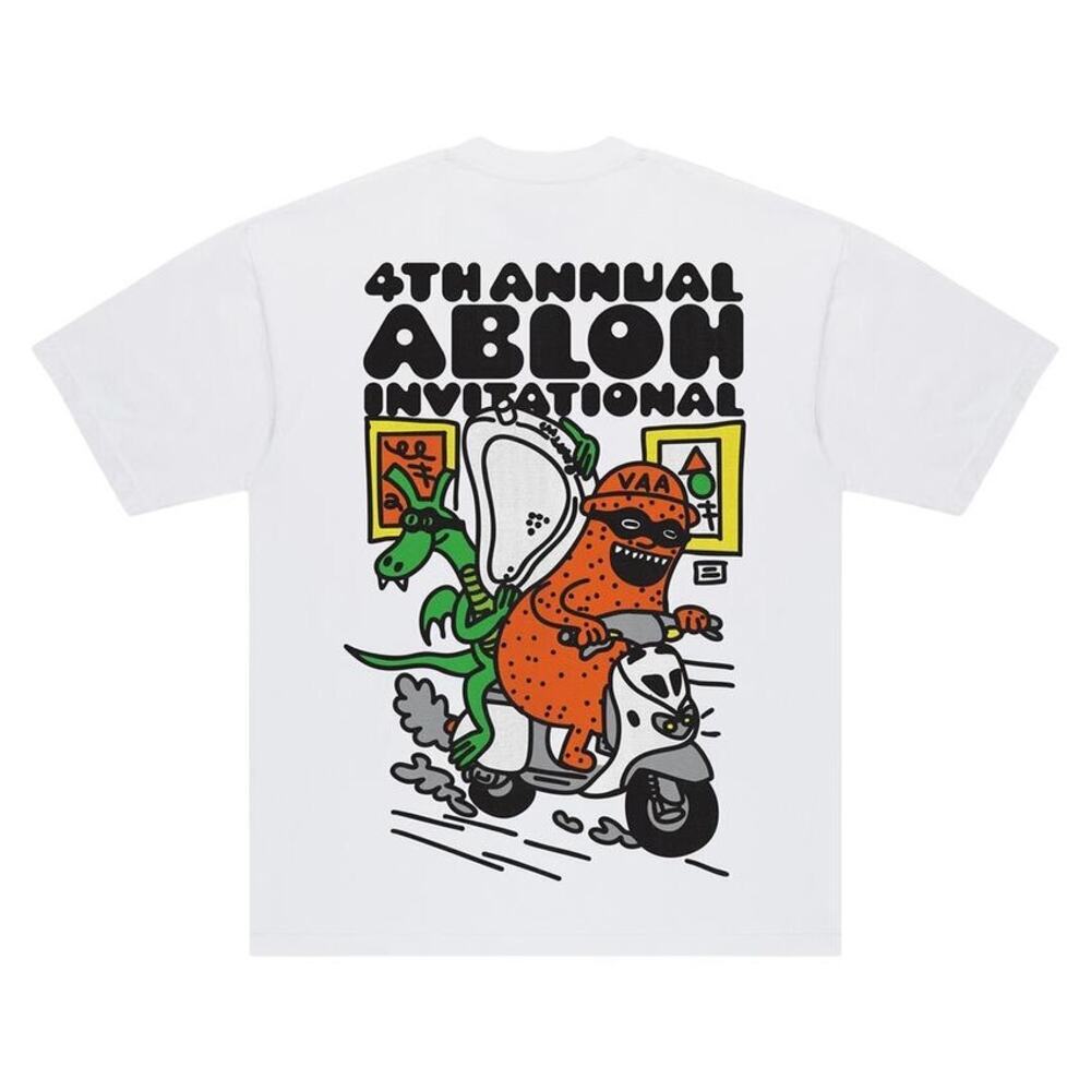 Travis Scott Cactus Jack x Virgil Abloh x ARCH Invitational T Shirt White Medium